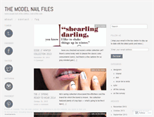Tablet Screenshot of modelnailfiles.com